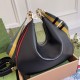 Gucci Attache Medium Shoulder Bag in Black Leather