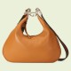 Gucci Attache Small Shoulder Bag in Orange Leather