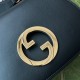 Gucci Blondie Medium Shoulder Bag in Black Calf Leather