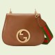 Gucci Blondie Medium Shoulder Bag in Brown Calf Leather