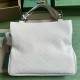 Gucci Blondie Medium Tote Bag in White Calfskin