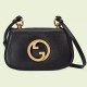 Gucci Blondie Mini Shoulder Bag in Black Calf Leather