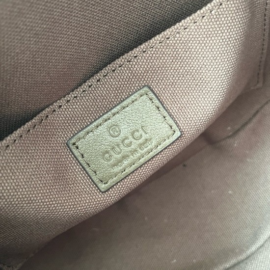 Gucci Blondie Mini Shoulder Bag in Taupe Calfskin