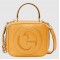 Gucci Blondie Mini Top Handle Bag in Yellow Leather