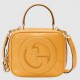 Gucci Blondie Mini Top Handle Bag in Yellow Leather