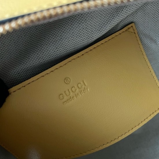 Gucci Blondie Mini Top Handle Bag in Yellow Leather