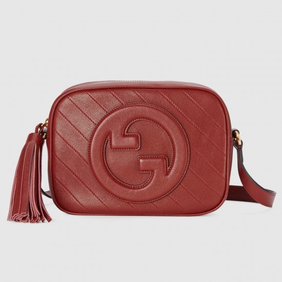 Gucci Blondie Small Camera Bag in Red Calf Leather