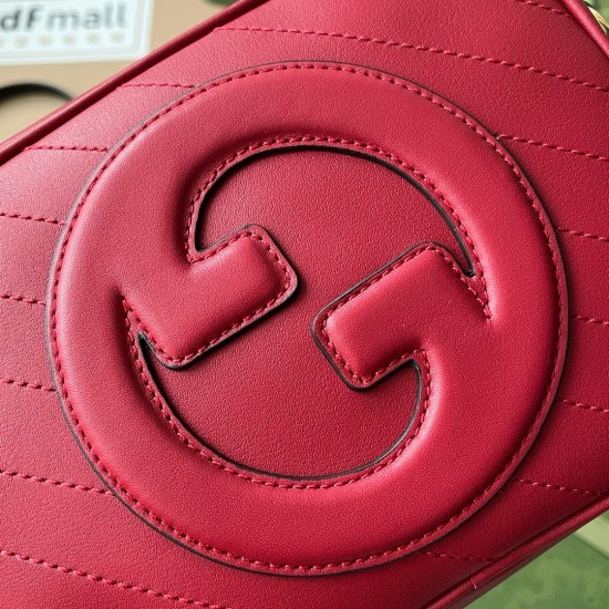 Gucci Blondie Small Camera Bag in Red Calf Leather