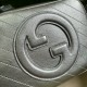 Gucci Blondie Small Camera Bag in Silver Metallic Leather