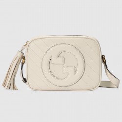 Gucci Blondie Small Camera Bag in White Calf Leather