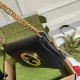 Gucci Blondie Small Shoulder Bag in Black Calf Leather