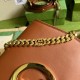 Gucci Blondie Small Shoulder Bag in Brown Calf Leather