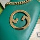 Gucci Blondie Small Shoulder Bag in Green Calf Leather