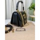 Gucci Blondie Small Top Handle Bag in Black Cuir Leather