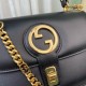 Gucci Blondie Small Top Handle Bag in Black Cuir Leather