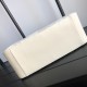 Gucci GG Marmont Medium Chain Shoulder Bag in White Chevron Leather