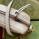 Gucci GG Marmont Mini Camera Bag in White Chevron Leather