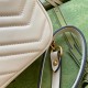 Gucci GG Marmont Mini Camera Bag in White Chevron Leather