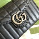 Gucci GG Marmont Mini Chain Bag in Black Matelasse Leather