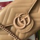 Gucci GG Marmont Mini Chain Bag in Rose Beige Matelasse Calfskin