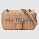 Gucci GG Marmont Mini Shoulder Bag in Beige Matelasse Leather