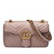 Gucci GG Marmont Mini Shoulder Bag in Nude Chevron Leather