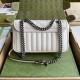 Gucci GG Marmont Mini Shoulder Bag in White Matelasse Leather