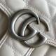 Gucci GG Marmont Mini Shoulder Bag in White Matelasse Leather