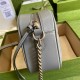 Gucci GG Marmont Small Camera Bag in Grey Matelasse Leather