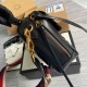 Gucci GG Marmont Small Shoulder Bag in Black Matelasse Calfskin