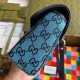 Gucci GG Marmont Small Shoulder Bag in Blue GG Canvas