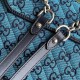 Gucci GG Marmont Small Shoulder Bag in Blue GG Canvas