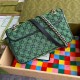 Gucci GG Marmont Small Shoulder Bag in Green GG Canvas