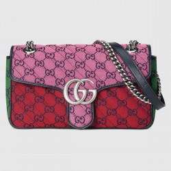 Gucci GG Marmont Small Shoulder Bag in Multicolor Canvas