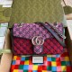 Gucci GG Marmont Small Shoulder Bag in Multicolor Canvas