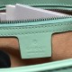 Gucci GG Marmont Small Shoulder Bag in Pastel Green Chevron Leather