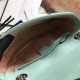 Gucci GG Marmont Small Shoulder Bag in Pastel Green Chevron Leather