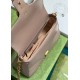 Gucci GG Marmont Small Top Handle Bag in Nude Chevron Calfskin