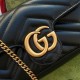 Gucci GG Marmont Super Mini Bag in Black Chevron Leather