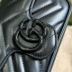 Gucci GG Marmont Super Mini Bag in Black Matelasse Calfskin