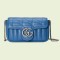 Gucci GG Marmont Super Mini Bag in Blue Matelasse Leather