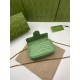 Gucci GG Marmont Super Mini Bag in Green Chevron Leather