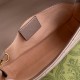 Gucci GG Marmont Super Mini Bag in Nude Chevron Leather