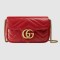 Gucci GG Marmont Super Mini Bag in Red Chevron Leather