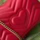 Gucci GG Marmont Super Mini Bag in Red Chevron Leather