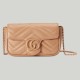 Gucci GG Marmont Super Mini Bag in Rose Beige Matelasse Calfskin