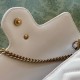 Gucci GG Marmont Super Mini Bag in White Chevron Leather