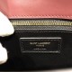 Saint Laurent Bordeaux Cassandra Monogram Clasp Bag