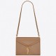 Saint Laurent Camel Cassandra Monogram Clasp Bag