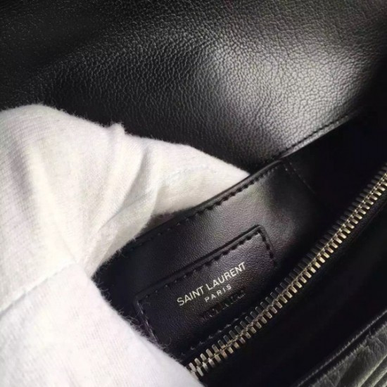 Saint Laurent Large Black College Shoulder Bag